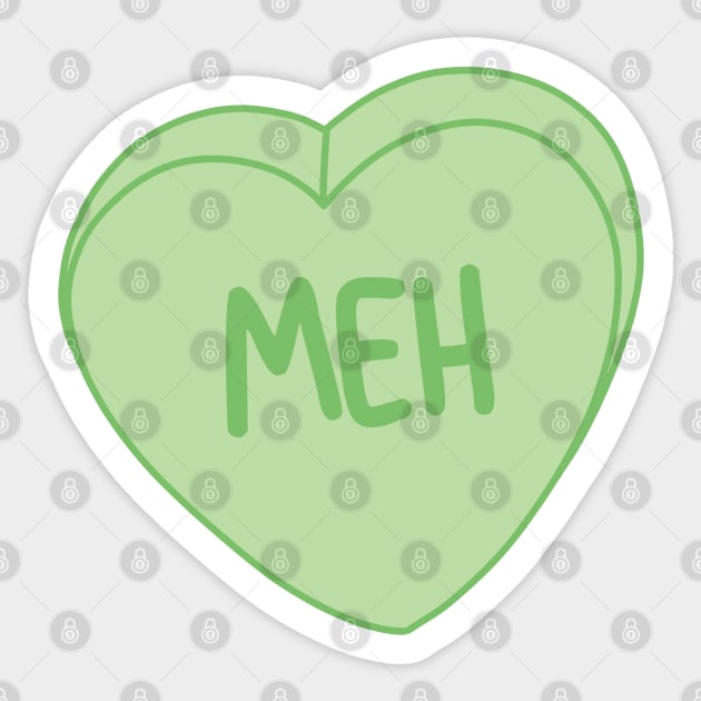 Meh Sticker by lulubee